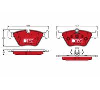 TRW Plaquettes de frein Avant pour BMW 3 Coupe (E46) 5 Limousine (E39)