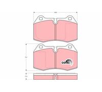 TRW Plaquettes de frein Avant pour BMW 5 Limousine (E34) 7 (E38) 8 (E31) GDB1269