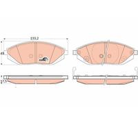 TRW Plaquettes de frein Avant pour CHEVROLET SPARK (M300) Plaquettes de freins
