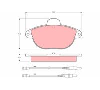 TRW Plaquettes de frein Avant pour CITROËN Xantia Schrägheck (X1, X2) Plaquettes