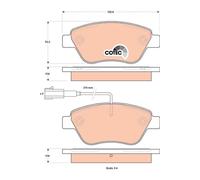 TRW Plaquettes de frein Avant pour FIAT 500 3 portes (312) Plaquettes de freins