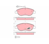 TRW Plaquettes de frein Avant pour FIAT Bravo II 5 portes (198) Plaquettes de