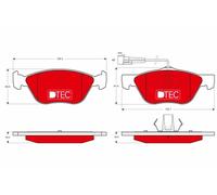 TRW Plaquettes de frein Avant pour FIAT Coupé (175) Bravo I 3 portes (182)