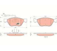 TRW Plaquettes de frein Avant pour FIAT Coupé (175) Bravo I 3 portes (182)