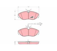 TRW Plaquettes de frein Avant pour FIAT Ducato II Van (230L) Ducato II Bus (230)