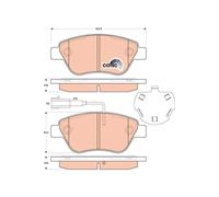 TRW Plaquettes de frein Avant pour FIAT FIORINO Kasten/Kombi (225) QUBO (225)