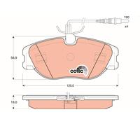 TRW Plaquettes de frein Avant pour FIAT Scudo I Van (220) Scudo I Break (220)