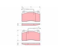 TRW Plaquettes de frein Avant pour FIAT Ulysse II (179) Plaquettes de freins