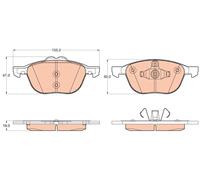 TRW Plaquettes de frein Avant pour FORD Kuga Mk2 (DM2) Plaquettes de freins