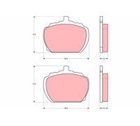 TRW Plaquettes de frein Avant pour FORD Transit Mk2 Camion plate-forme/Châssis