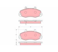 TRW Plaquettes de frein Avant pour FORD Transit Mk3 Van (VE64) Plaquettes de