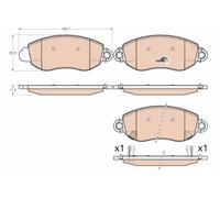 TRW Plaquettes de frein Avant pour FORD Transit Mk5 Van (V184, V185, FA) GDB2006