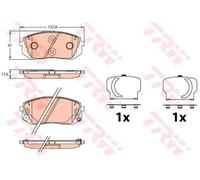 TRW Plaquettes de frein Avant pour HYUNDAI Tucson (TL, TLE) Plaquettes de freins
