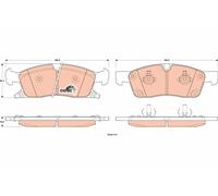 TRW Plaquettes de frein Avant pour JEEP GRAND CHEROKEE IV (WK, WK2) Plaquettes