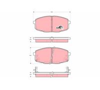 TRW Plaquettes de frein Avant pour KIA CARENS II (FJ) CERATO II Stufenheck (TD)
