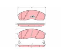 TRW Plaquettes de frein Avant pour KIA CARNIVAL II (GQ) CARNIVAL I (UP) GDB3301