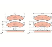 TRW Plaquettes de frein Avant pour KIA CARNIVAL II (GQ) Plaquettes de freins