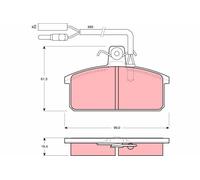 TRW Plaquettes de frein Avant pour LANCIA DELTA I (831AB0) Prisma (831) GDB417