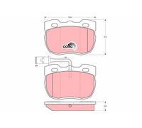 TRW Plaquettes de frein Avant pour LAND ROVER Defender SUV (L316) Plaquettes de