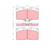 TRW Plaquettes de frein Avant pour MITSUBISHI 3000 GT Coupe (Z1A) Plaquettes de