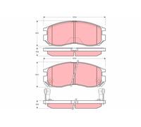 TRW Plaquettes de frein Avant pour MITSUBISHI ECLIPSE II (D3A) Plaquettes de
