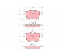 TRW Plaquettes de frein Avant pour OPEL Vectra C Caravan (Z02) Vectra C CC (Z02)