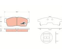 TRW Plaquettes de frein Avant pour SUZUKI Celerio (LF) Alto K10 I Alto (FF)
