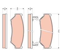 TRW Plaquettes de frein Avant pour SUZUKI Grand Vitara II SUV (JT, TE, TD)