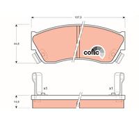 TRW Plaquettes de frein Avant pour SUZUKI SWIFT II Schrägheck (EA, MA) GDB883