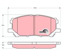 TRW Plaquettes de frein Avant pour TOYOTA Highlander I (XU20) Plaquettes de