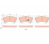 TRW Plaquettes de frein Avant pour TOYOTA LAND CRUISER 150 (KDJ15, GRJ15)