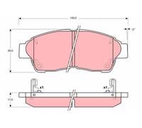 TRW Plaquettes de frein Avant pour TOYOTA Picnic (XM1) Plaquettes de freins