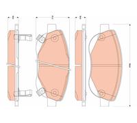 TRW Plaquettes de frein Avant pour TOYOTA Verso (R2) Plaquettes de freins