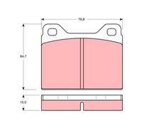 TRW Plaquettes de frein Avant pour VOLVO 140 (142, 144) P 1800 Coupe (P18)