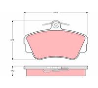 TRW Plaquettes de frein Avant pour VOLVO 480 E (482) 460 L (464) 440 K (445)