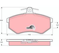 TRW Plaquettes de frein Avant pour VW GOLF II (19E, 1G1) GOLF III (1H1) GDB430