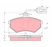 TRW Plaquettes de frein Avant pour VW GOLF III (1H1) GOLF III Variant (1H5)