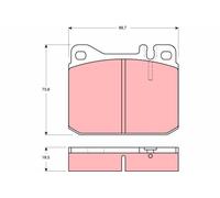 TRW Plaquettes de frein Avant pour VW LT 28-35 I Van (281-363) Plaquettes de