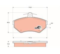 TRW Plaquettes de frein Avant pour VW Passat B5 Berline (3B2) Plaquettes de