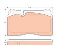TRW Plaquettes de frein Avant pour VW Touareg II (7P5, 7P6) Plaquettes de freins
