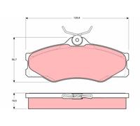 TRW Plaquettes de frein Avant pour VW Transporter T3 Minibus (25) Plaquettes de