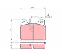 TRW Plaquettes de frein convient pour PEUGEOT 504 (A, M) 505 (551A) 504 Coupe