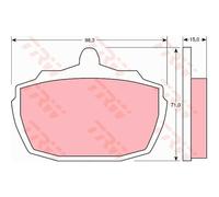 TRW Plaquettes de Frein Disque Convient pour Austin Princess MG Mgr V8