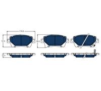 TRW Plaquettes De Frein Ensemble De Plaquettes Avant Pour Toyota Prius Liftback