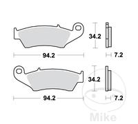 TRW PLAQUETTES DE FREIN FRITTÉES SI ALTN: 7377138