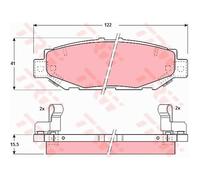 TRW Plaquettes De Frein GDB1185 Pour Toyota Supra JZA8