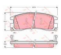 TRW Plaquettes De Frein GDB1309 Pour Buick Park Avenue