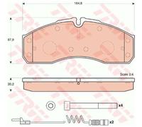 TRW Plaquettes De Frein GDB1694 Pour Mercedes-Benz Vario Fourgonnette/Kombi 905