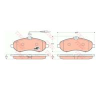 TRW Plaquettes De Frein GDB1719 Pour Toyota Proace Fourgon/Kombi MDX3_ MDX4_