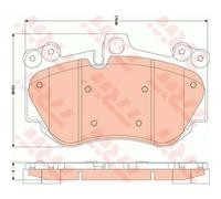 TRW Plaquettes De Frein GDB1764 Pour Porsche Cayenne 955